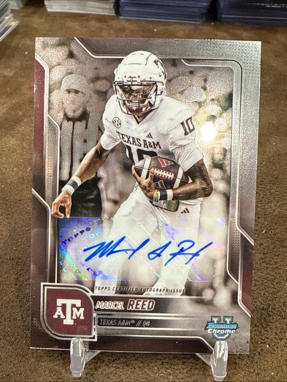 2025 Bowman Chrome U - Marcel Reed - Base Auto #BCA-MRE