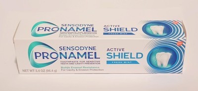 (2) Sensodyne Pronamel Active Shield, Fresh Mint Toothpaste 3.4oz