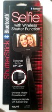 Tzumi Shutter Selfie Stick Bluetooth 12"-39" Bluetooth Wireless 3678 B