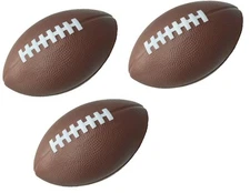 Kids Foam Football - 7.25” Soft, Mini Football 3 Pack