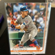 2019 Topps Update Series - Rookie Debut Pete Alonso #US198 150th Anniversary  