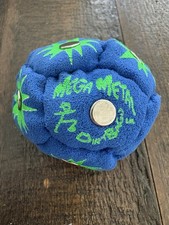 World Footbag Mega Metal Dirtbag Hacky Sack Brand New In The Color Blue