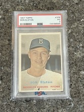 1957 Topps Don Elston #376 Dodgers Rookie RC PSA 3