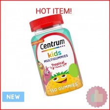 Centrum Kids Multivitamin Gummies, Tropical Punch Flavor Made With Natural Flavo