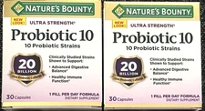2x Nature's Bounty Daily Probiotic 30 Caps Digestive Health EXP 05/2026 *H384