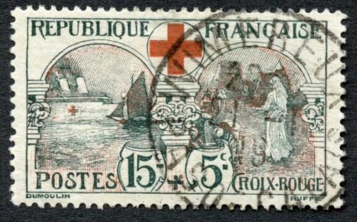 France SG378 1918 Red Cross CDS used Cat 85 pounds - Picture 1 of 1