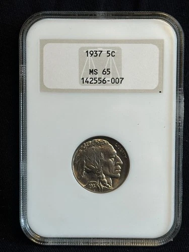 1937 5c Buffalo Nickel NGC MS 65