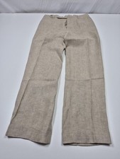 Rota Pantaloni Pants Mens 32x29 Beige Linen Flat Front Straight Made In Italy 48 Rota Pantaloni Pants Mens 32x29 Beige Linen Flat Front Straight Made In Italy 48