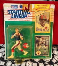 1990 JIM KELLY Buffalo Bills Starting Lineup + "Rookie Year 1986" bonus card