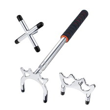 Retractable Billiards Bridge Pool Stick with 3 Pieces Removable Bridge Head,S...