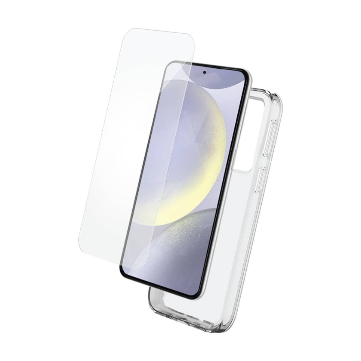 Pack protection Galaxy S25 Plus film ecran hydrogel coque silicone souple