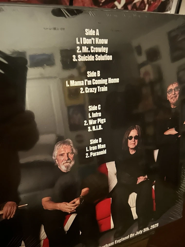 Ozzy Osbourne & Black Sabbath - "Back to the beginning" 2 white vinyl / poster - Image 2 of 3