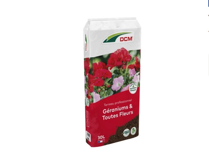 Compost géraniums 60L pour fleurir durablement votre terrasse cet été