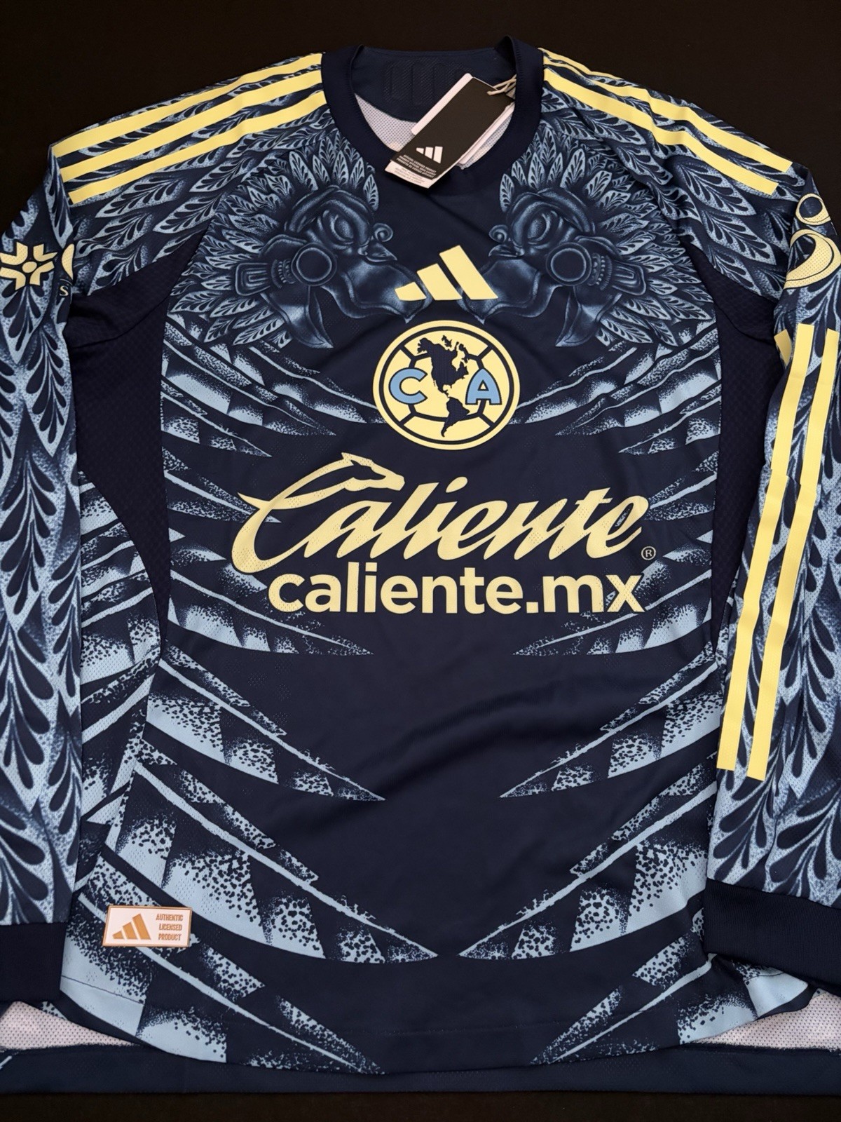 Adidas Club America Long Sleeve 25/26 Away Soccer Jersey Authentic Sz M KC1679