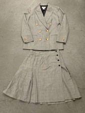Vintage Pendleton Skirt Suit Houndstooth Women s Blazer 8 100 Wool Made in USA