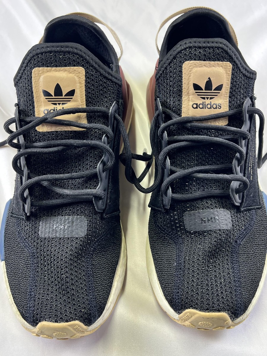 Adidas NMD_R1 V2 Shoes Mens Size 7 Black Tan Boost Casual Sneaker
