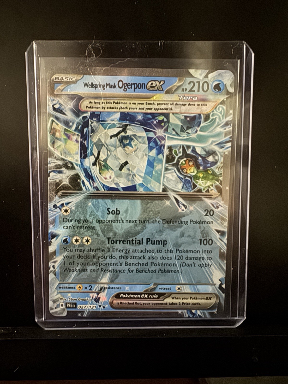 Wellspring Mask Ogerpon ex Rare Pokemon Card Twilight Masquerade 064/167 NM