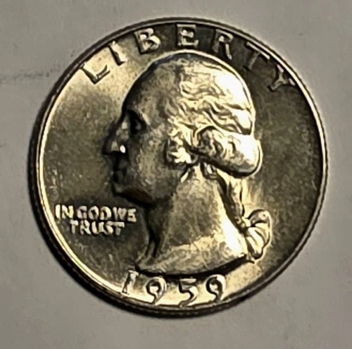 1959 D Washington Quarter - Brilliant Uncirculated - 90% Silver