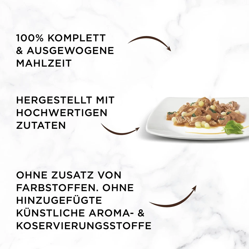 A la Carte Katzenfutter nass, Sorten-Mix, 12er Pack 12 x 4 Beutel à 85g - Bild 4 von 4