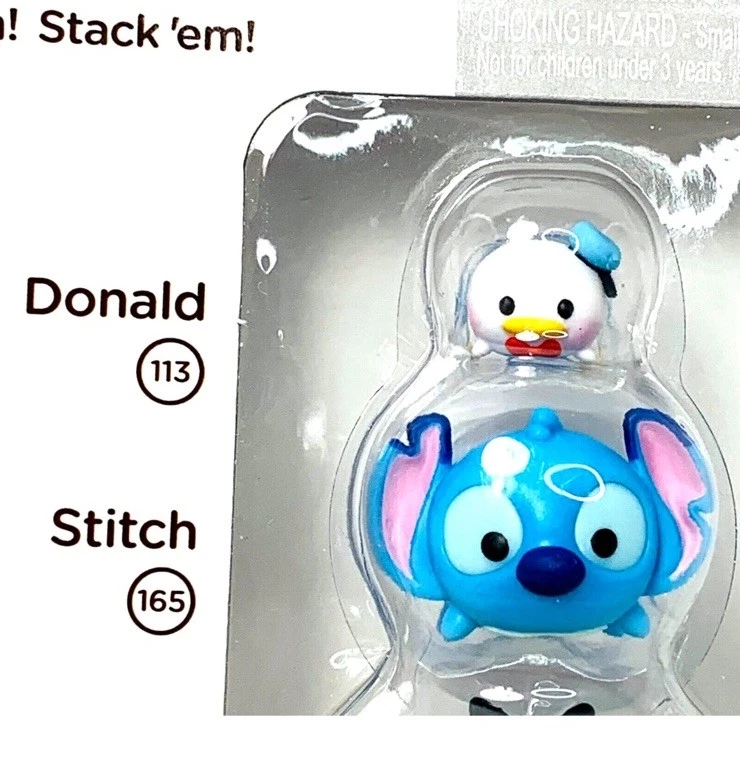 Disney Tsum Tsum Paquete de 3 Figuras Stack'em Serie 1 Donald Stitch y Alice Foto 3 de 4