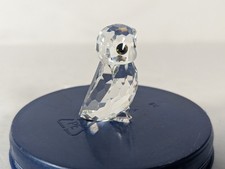 Vintage Swarovski Crystal Owl Figurine Small Retired Austria w Box