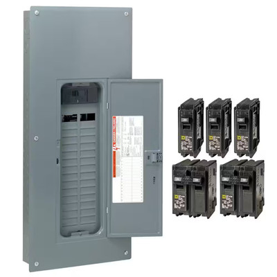 Square-D 200-Amp 30-Space 60-Circuit Indoor Main-Breaker Box Panel Load-Center