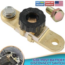 Battery Disconnect Switch Side Post Quick Cut Off Master Kill Brass Terminal Battery Disconnect Switch Side Post Quick Cut Off Master Kill Brass Terminal