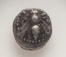 IONIA Ephesus Bee & Two Stag Deer NGC Ancient Silver Greek Coin SNG Cop 242 D603