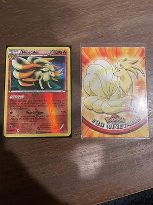 Pokemon Ninetales 19/124 Reverse Holo Dragons Exalted & Ninetales #38 Topps