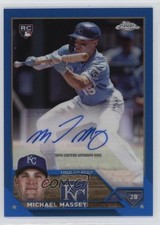 2023 Topps Chrome Update Blue Refractor 37/150 Michael Massey #AC-MM Auto 0eq