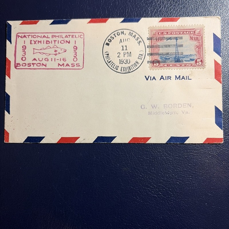 Flight Cover 1930 National Philatelic Exhibition 