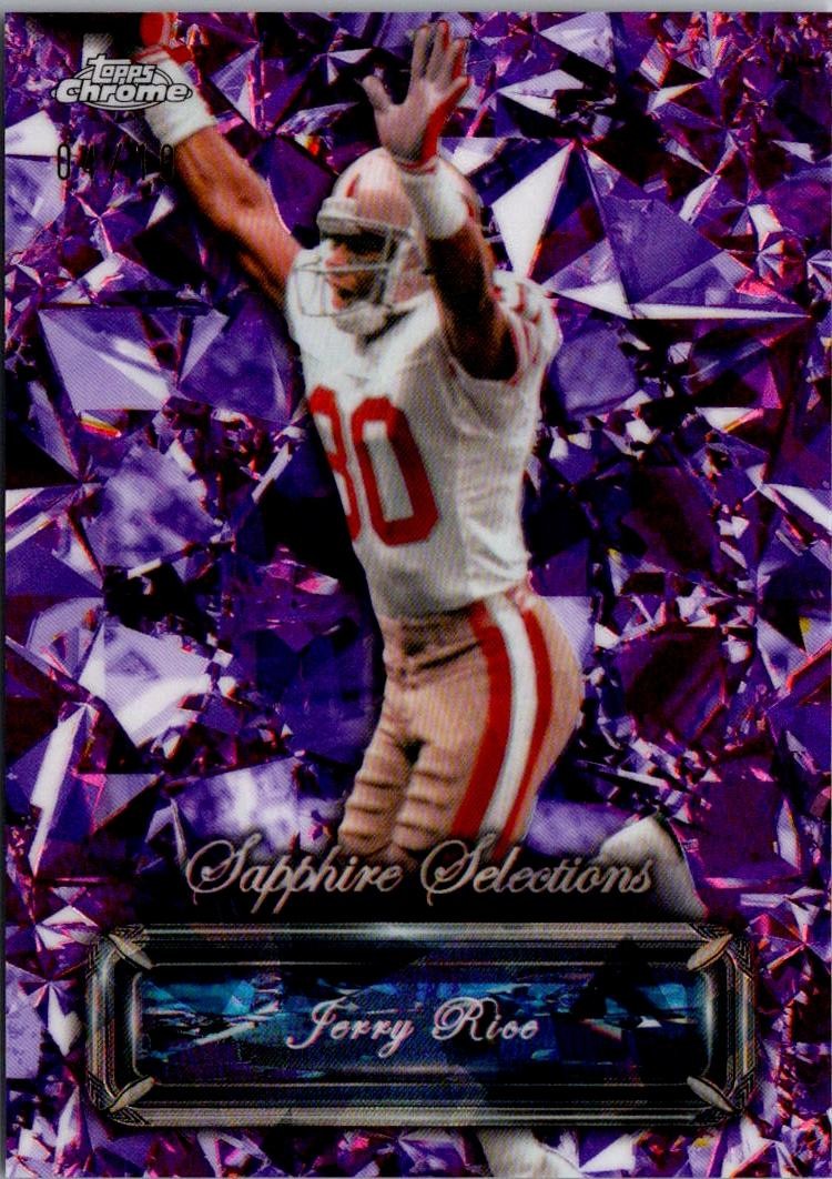 2024 Topps Chrome #SS-14 Jerry Rice Sapphire Selections Purple #/10