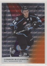 2019 Upper Deck SP Game Used CHL Edition Orange 128/199 Connor McClennon #13 5gf