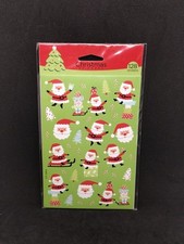 Santa Christmas Stickers 4 Sheets American Greetings