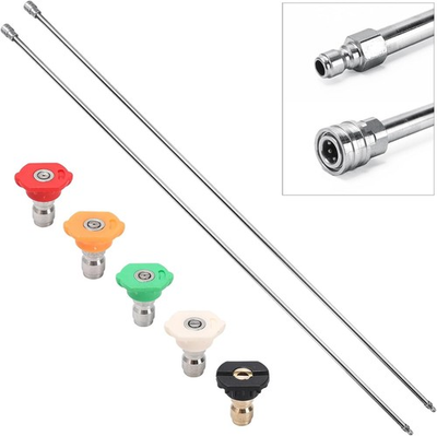 #ad Pressure Washer Extension Wand 120quot; Stainless Steel Power Washer Lance 2 x ... $36.90