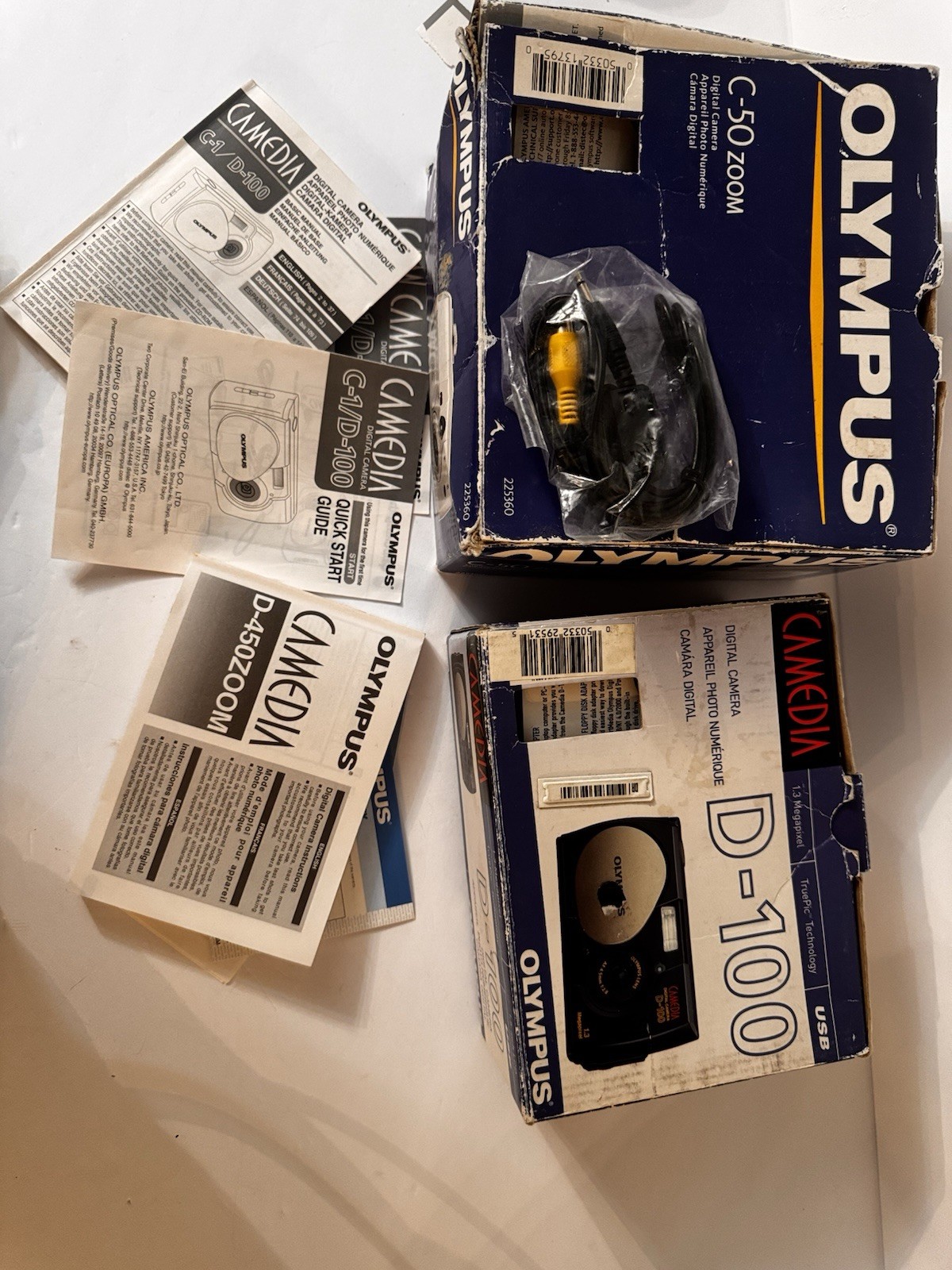 4 VTG Olympus 3 Digital 1 Film Camera Korea Japan C50 D100 D450 Accura 90 PARTS