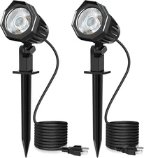 15W 1500LM Landscape Lighting, 120V 2700K Warm White LED Garden Lights, IP66 ...