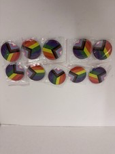 LGBTQ Pride Button Pins - Lot Of 10