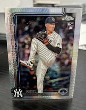 2025 Topps Chrome - Will Warren #81 Prism Refractor (RC) Yankees