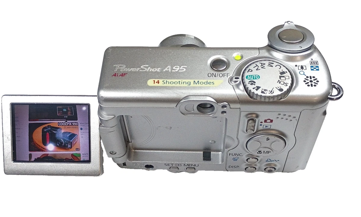 【動作確認済み】PowerShot A95 Canon PowerShot A95 5MP Digital Camera with 3x Optical Zoom