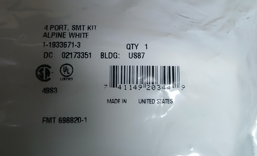 4-Port Surface Mount Box Kit – Alpine White - 第 2/3 張圖片