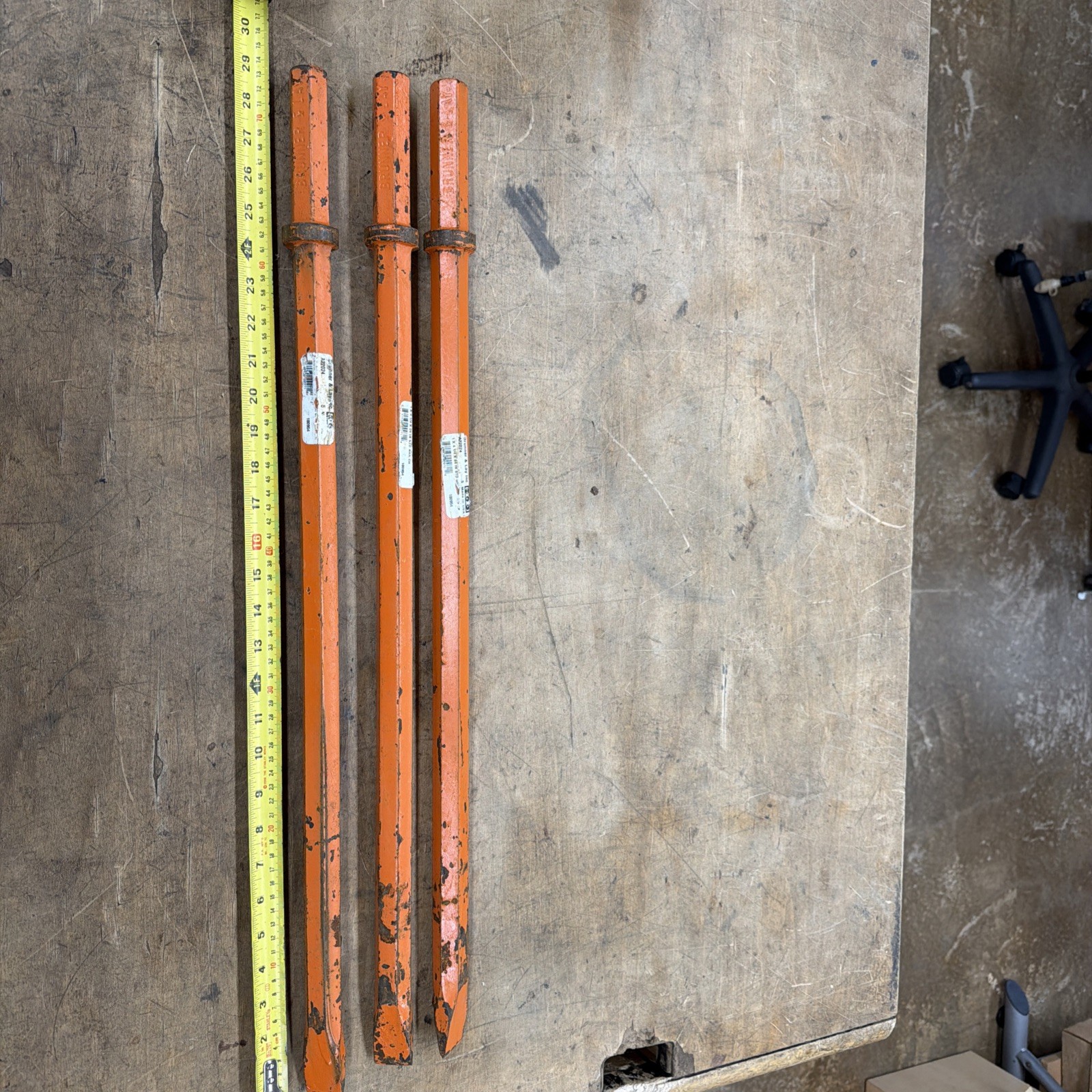 Set Of 3 Brunner & Lay A22024 1 x 4 1/4 x 24 Chisel Point