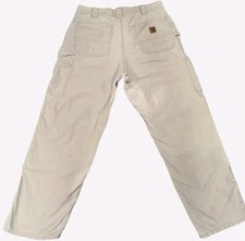 Carhartt Vintage Carpenter Pants Mens 34x32 Dungaree Duck Canvas Workwear B151