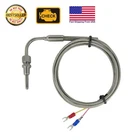 EGT Exhaust Gas Temperature Sensors K type 90° Bend Probe 1/8" NPT  6.6 ft Cable