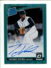 2018 Panini Donruss Optic Aqua Prizm #RRS-TV  Thyago Vieira #/125 ⚾ Auto