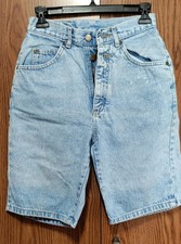 Vintage Lee Mom Jean Shorts Blue Light Wash High Rise Denim Size 9