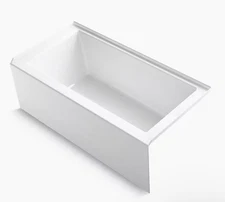 Kohler Mendota K-26068 60" x 32" Alcove Bath Righ Drain Enameled Cast Iron WHITE