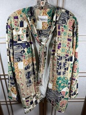 Vintage 1980s Peter Popovitch Women s Blouse EUC RN 50446 RARE Style OS 23x30.5