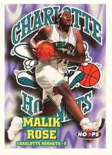 Malik Rose 1997-98 Hoops #24 Charlotte Hornets Basketball
