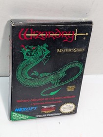 HTF Wizardry Master's Series Nintendo NES Box Manual Adventure Game Mad Overlord
